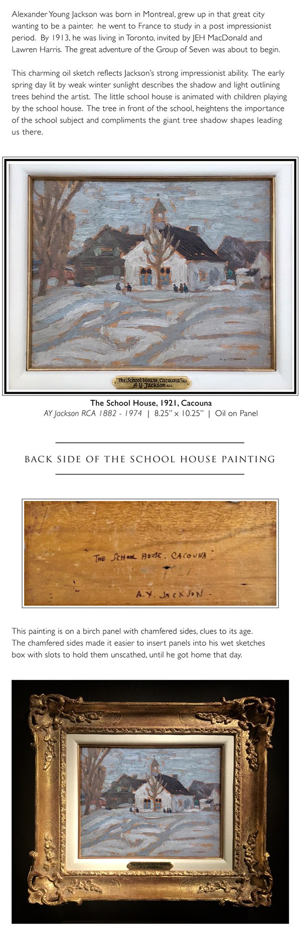 A.Y. Jackson - Sketching the Schoolhouse