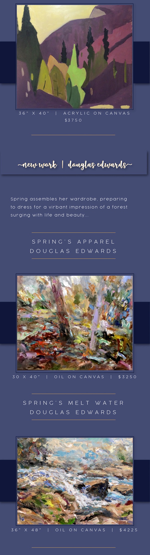 The Dawning of Spring - Show of Original Fine Paintings