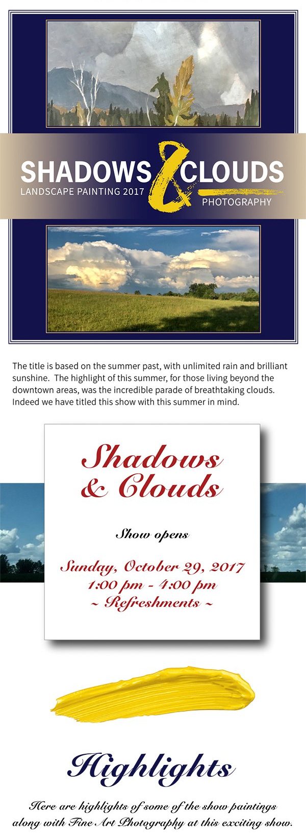 Shadows & Clouds Show - Buckingham Fine Art