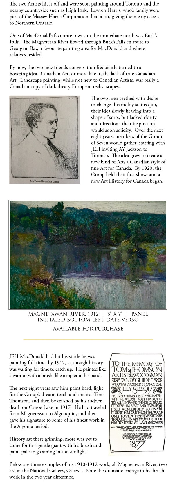 Magnetawan River - J.E.H. MacDonald