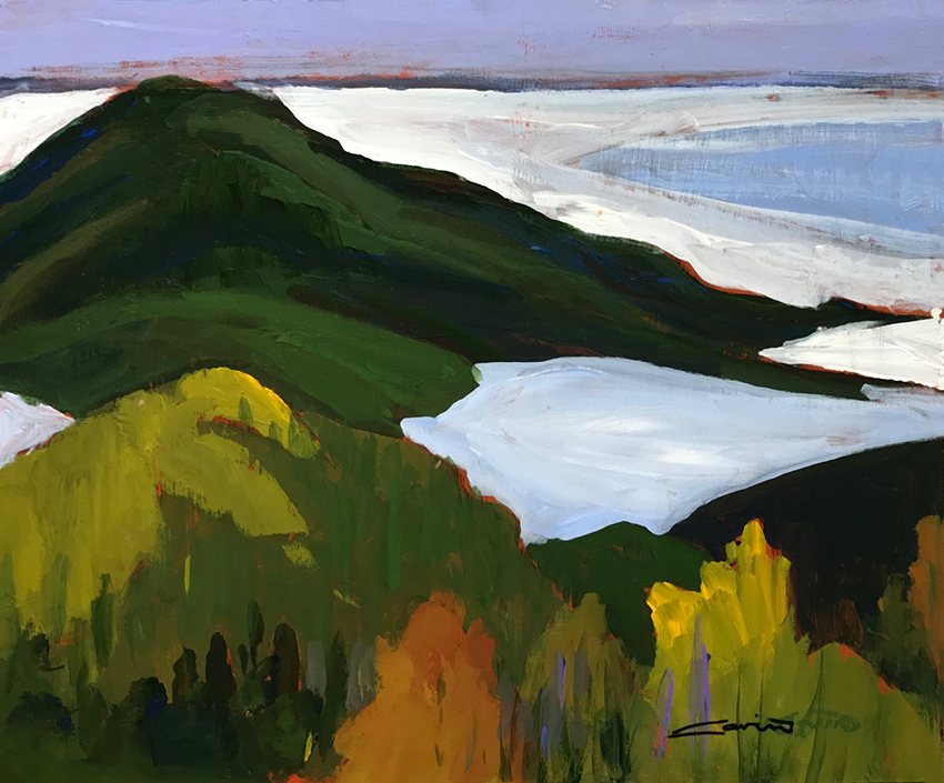 Don Cavin Pic Island Lake Superior 11 10x12 Acrylic on Panel