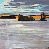 Don Cavin, October Light, Ahmic Lake