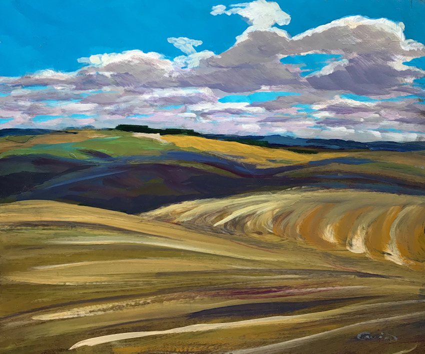  Don Cavin Near Drumheller, Alberta 10x12 Acrylic on Panel