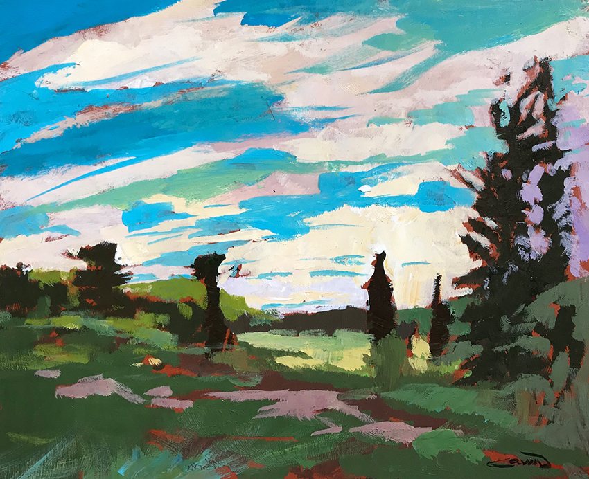 Don Cavin June, Carden Plain 10x12 Acrylic on Panel