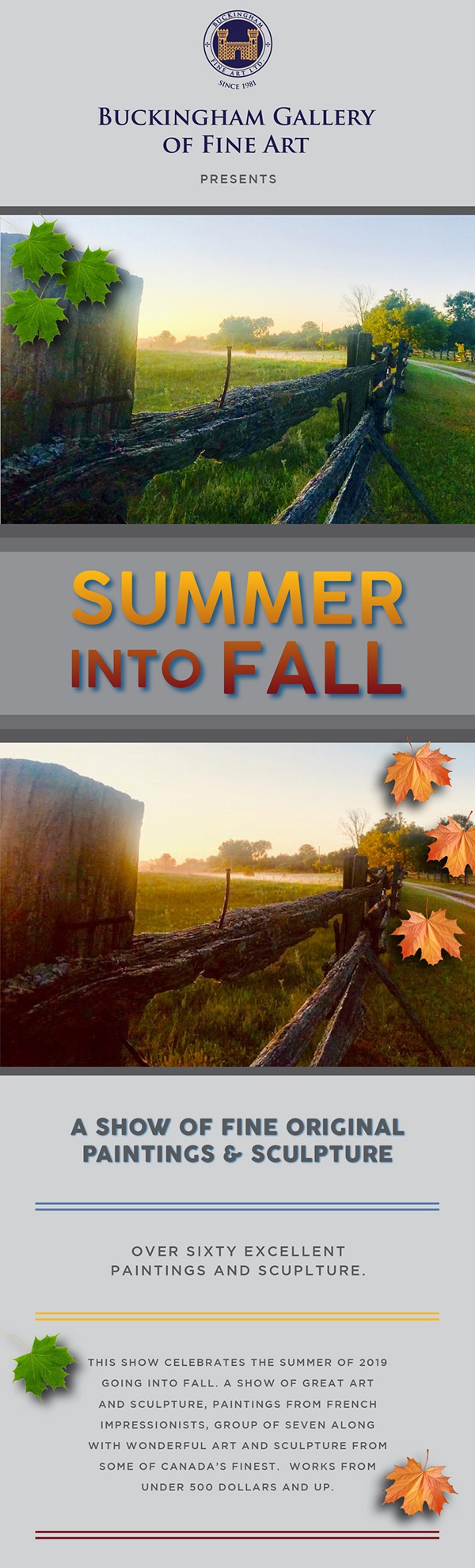 Summer into Fall Show - Buckingham Fine Art